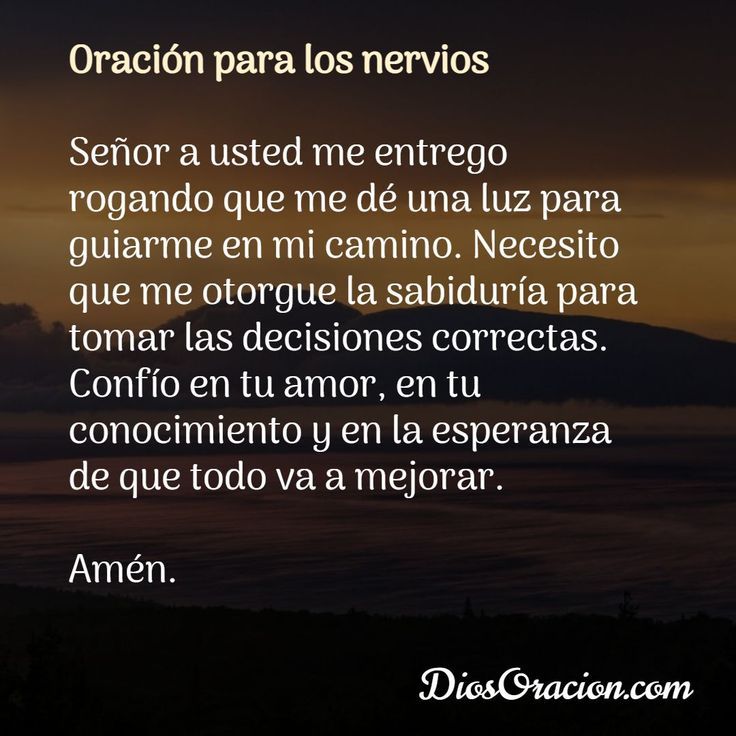 Oraciones Para Tranquilizar A Una Persona